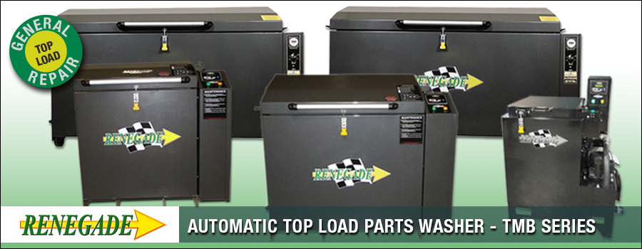 Top load automatic parts washer by Renegade