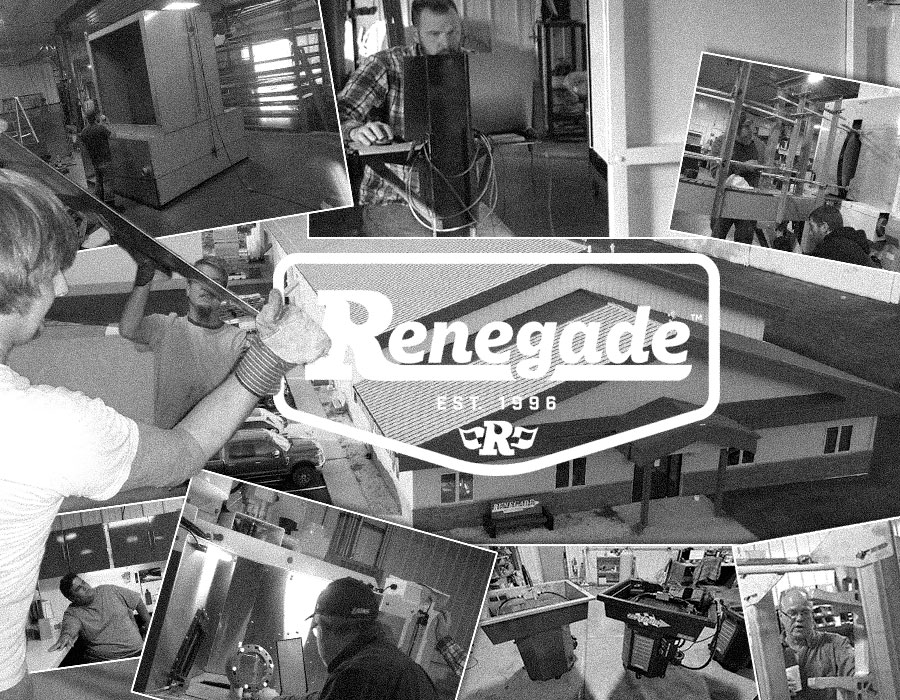 Historic photos of Renegade employees building parts washers in Wisconsin since 1996